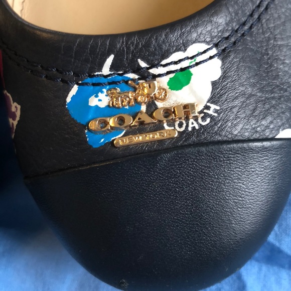 Coach Shoes - Coach Camilla Floral women shoes, navy blue/ red